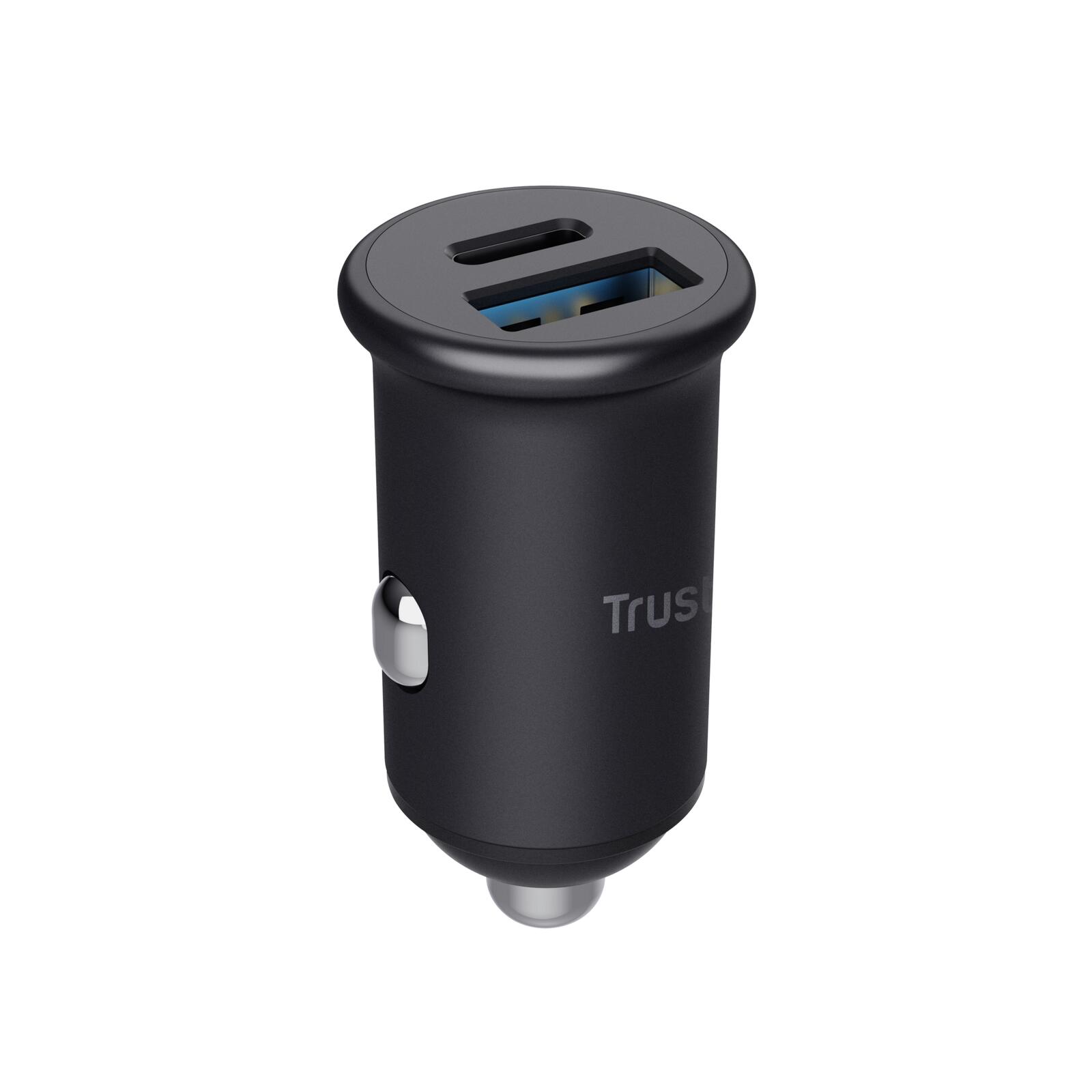 Trust Maxo Schnelles 38-W-Ladegerät fürs Auto mit USB-C und USB-A