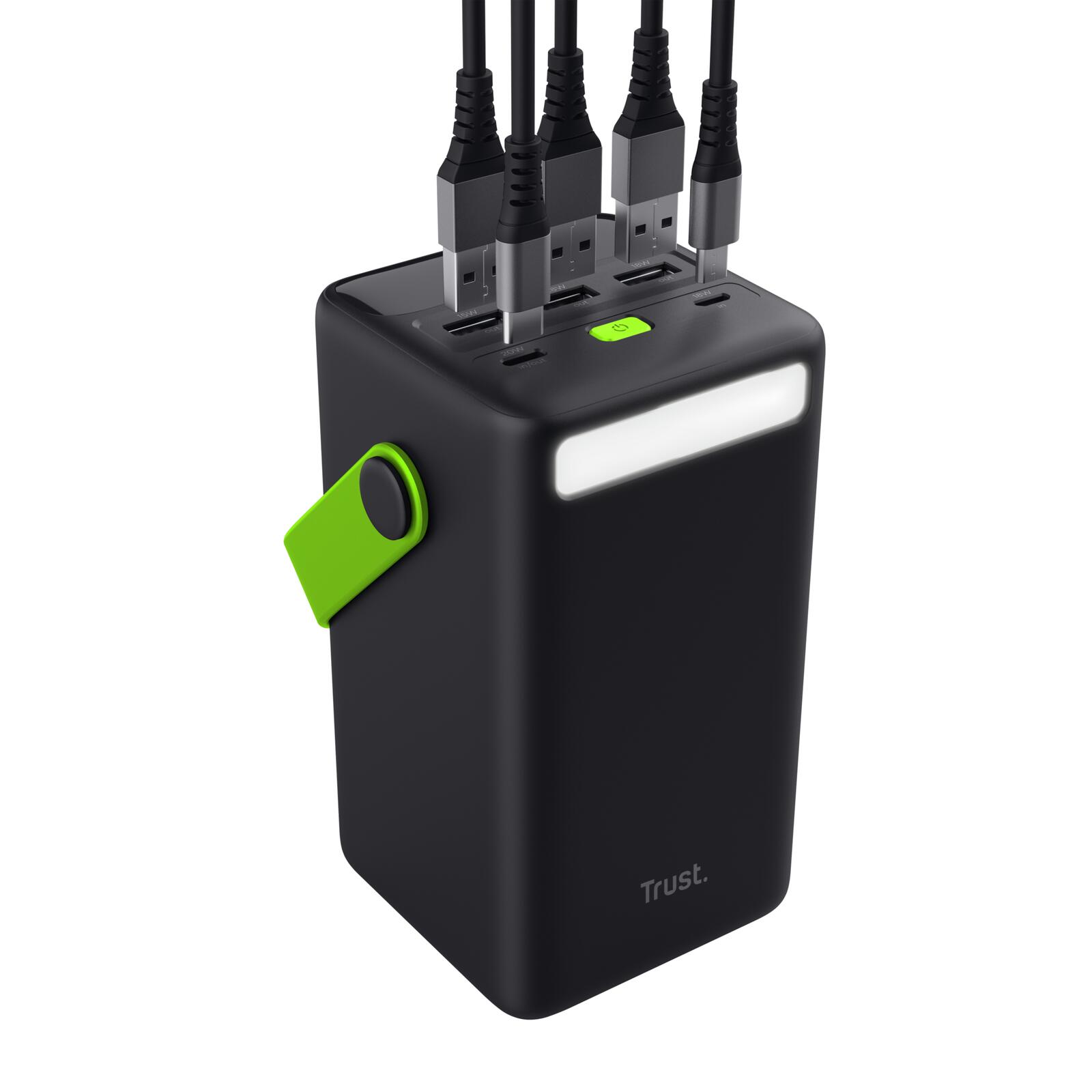 Trust Mobile Redoh XXL 50.000 mAh Powerbank - Schwarz