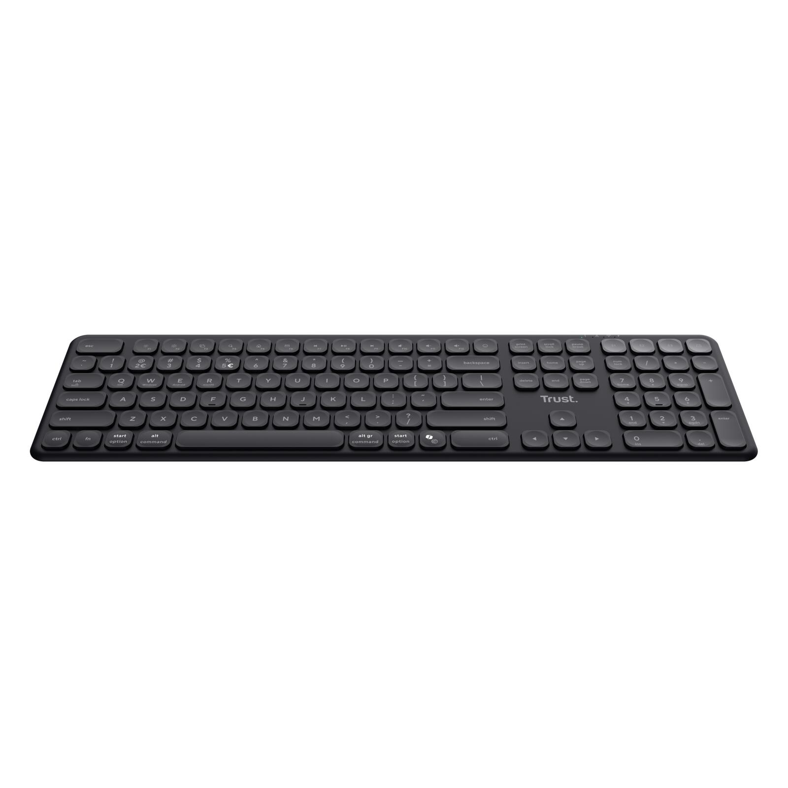 Trust Vaiya Kabellose Tastatur für mehrere Geräte - Schwarz DE