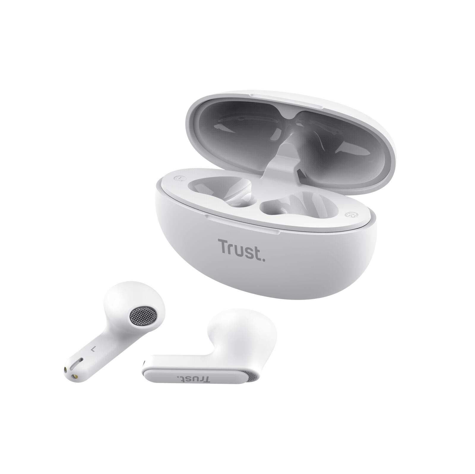 Trust Yavi Bluetooth-ENC-Ohrhörer - Weiß