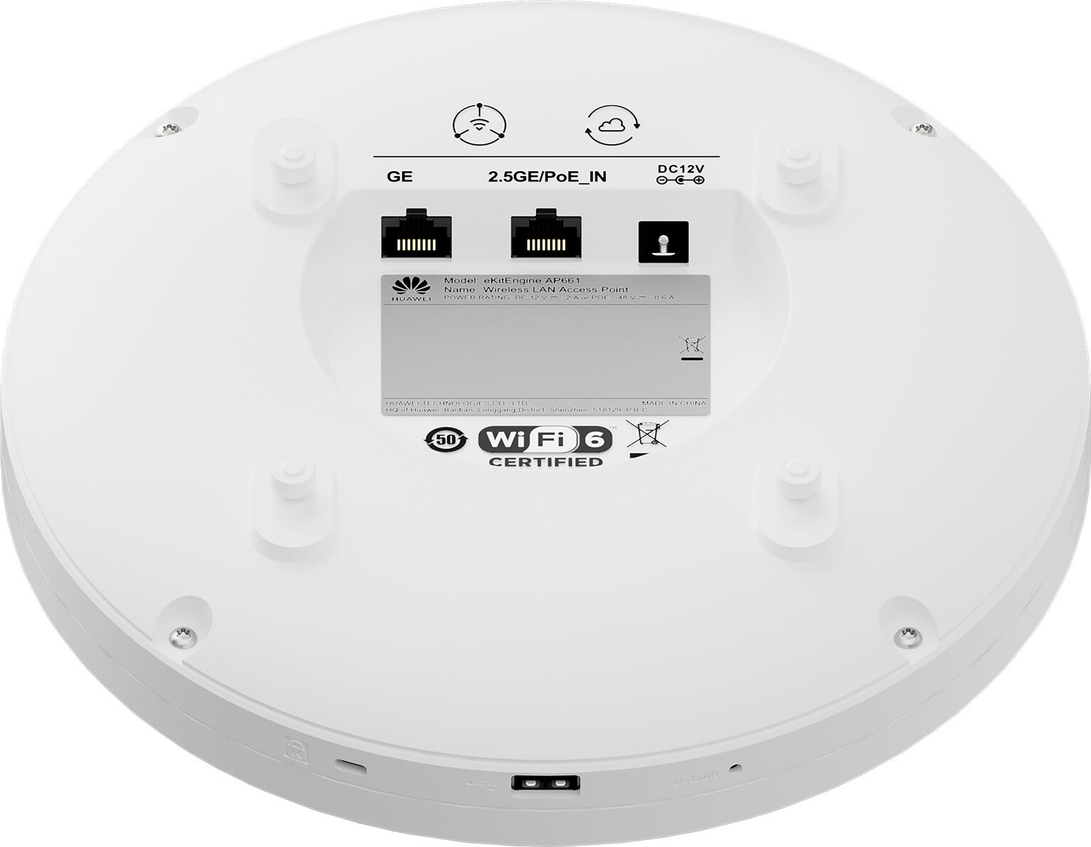 Huawei eKit Access Point A661 WiFi 6 802.11ax 2+2+4 TriBand Indoor