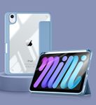 eSTUFF BOSTON Flip-Hülle für das Apple iPad Mini der 6. & 7. Generation 8,3" - Sky Blue/Clear