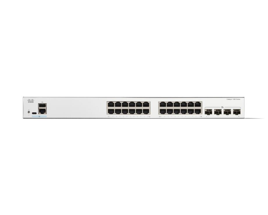 Cisco Catalyst 1300-24T-4X Switch 24x 1GbE + 4x 10GbE SFP+ L3 managed