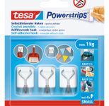 tesa Klebehaken Powerstrips, 3,5 x 6,0 cm, weiß