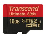 Transcend 16GB microSDHC Class 10 UHS-I (Ultimate) Speicherkarte 16 GB