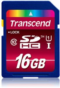 Transcend TS16GSDHC10U1 Speicherkarte 16 GB