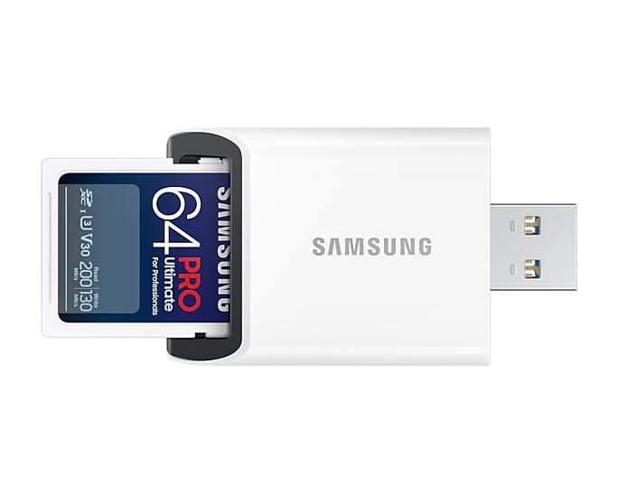 Samsung PRO Ultimate MB-SY64SB Speicherkarte 64 GB mit USB Kartenleser