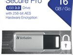 Verbatim Secure Pro - USB 3.0-Stick 16 GB - Silber