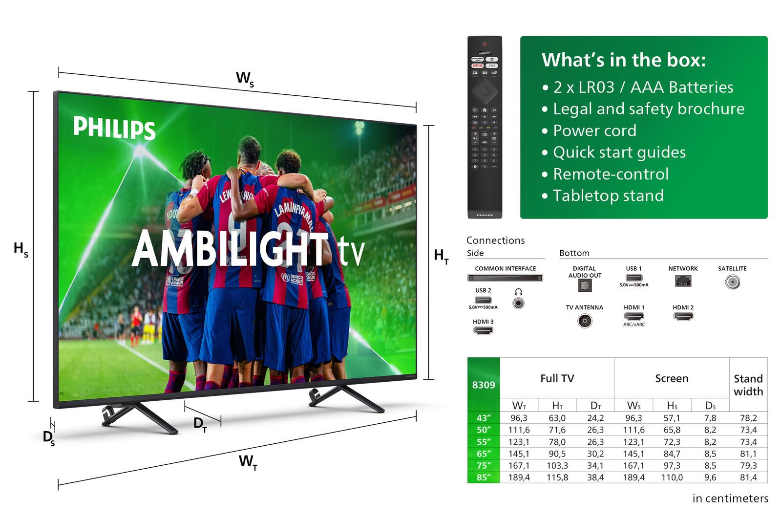 Philips 55PUS8309/12 4K Ultra HD Smart-TV 139,7 cm (55")