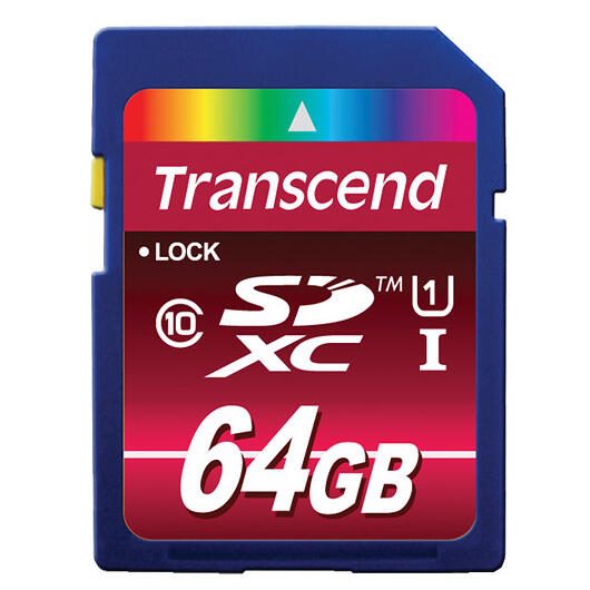 Transcend SDXC10U1 Speicherkarte 64 GB