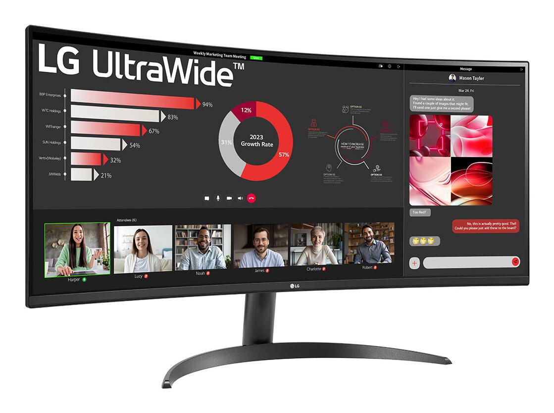 LG 34WR50QK-B Wide Quad HD Display 86,4 cm (34")