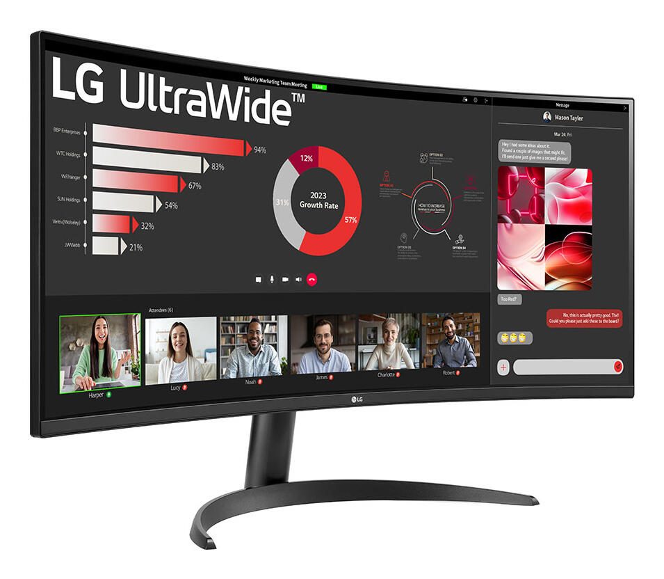 LG 34WR50QK-B Wide Quad HD Display 86,4 cm (34")