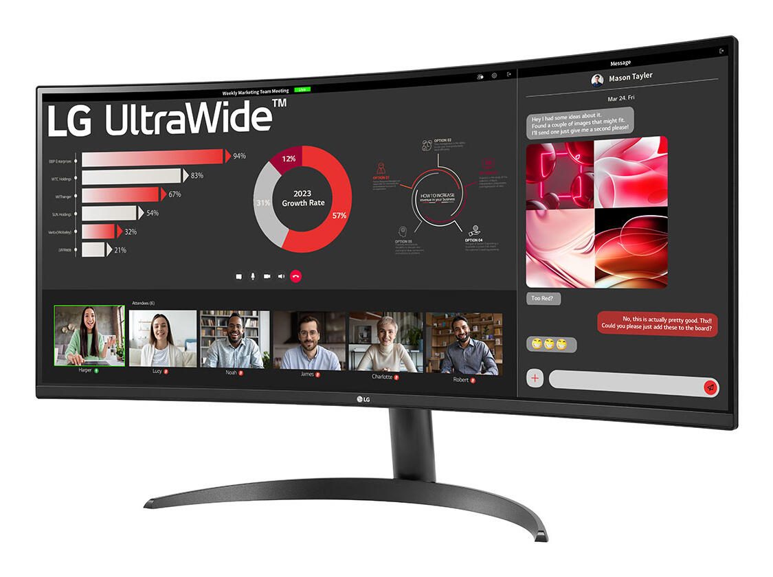 LG 34WR50QK-B Wide Quad HD Display 86,4 cm (34")