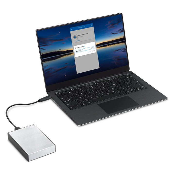 Seagate One Touch Externe Festplatte 1 TB, Silber