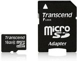 Transcend GUSDU1 microSDHC Speicherkarte 16 GB