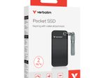 Verbatim Pocket SSD - 2 TB, Schwarz, Grau