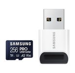 Samsung PRO Ultimate MB-MY256SB/WW Speicherkarte 256 GB mit USB Kartenleser