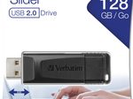 Verbatim Slider - USB-Stick 128GB - Schwarz