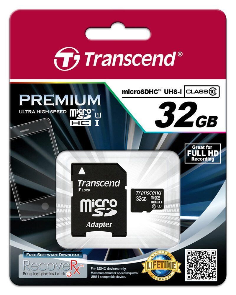 Transcend GUSDU1 microSDHC Speicherkarte 32 GB