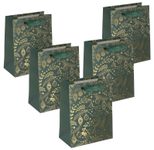 SIGEL Geschenktüten 18,0 x 23,0 cm Golden ornaments, grün
