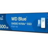 WD Blue SN580 SSD - 500 GB - intern - M.2 2280 - PCIe 4.0 x4 (NVMe)