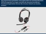 Poly Blackwire 5220 USB-C Stereo-Headset + 3.5-mm-Stecker + USB-C/A-Adapter