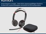 Poly Blackwire 5220 USB-C Stereo-Headset + 3.5-mm-Stecker + USB-C/A-Adapter
