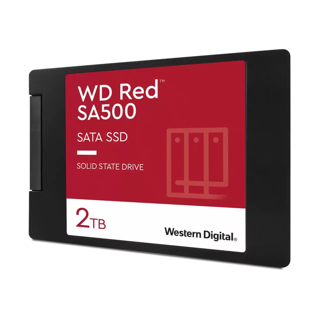 WD Red™ SA500 NAS SATA SSD 2,5” mit Gehäuse 2 TB