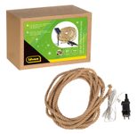 Idena 100er Seil Solar Lichterkette, braun, 14,0 m