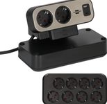 brennenstuhl estilo Duplex USB 10-fach Tischsteckdose schwarz