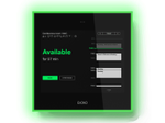 Evoko Naso 2.0 Raummanager digitales Türschild 8 Zoll (20,32 cm) inkl. 1 Jahr Booking Plus Lizenz