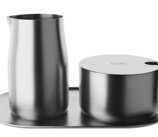 alfi Milch- und Zucker-Set silber matt