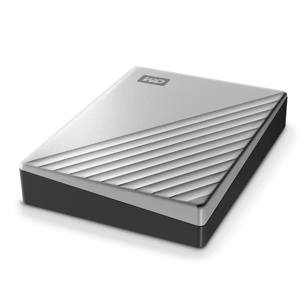 WD My Passport Ultra für Mac mobile Festplatte 4 TB silber