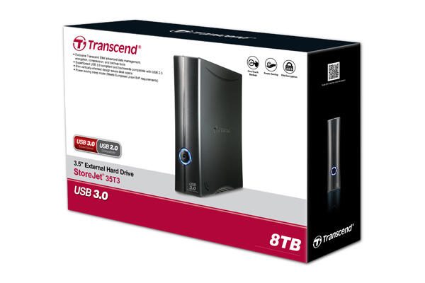 Transcend StoreJet 35T3 HDD Extern - 8 TB