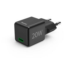 Hama 20W USB-C Schnelladegerät, schwarz