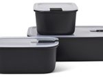 MEPAL Frischhaltedosen-Set EasyClip, nordic black, 2 x 0,7 l / 1 x 1,5 l