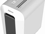 Fellowes Aktenvernichter mit Partikelschnitt Powershred LX65 weiß