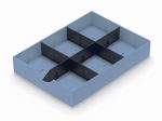 styro Schubladeneinsatz styrodoc Polystyrol pastellblau