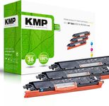 KMP Toner H-T149CMY cyan, magenta, gelb kompatibel zu HP 126A (CF341A), 3er-Set