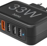 Hama 33W 4x USB-A Ladegerät, schwarz