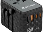 verbatim 65W 2x USB-A, 2x USB-C GaN Reiseadapter, schwarz
