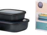 MEPAL Multischüssel Set Cirqula, nordic black, 0,5/1,0/2,0 l