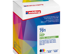 edding Druckerpatrone EDD-701 schwarz, cyan, magenta, gelb kompatibel zu HP 912XL (3YP34AE)