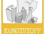 SafetyMarking® Hinweisschild Mülltrennung "Kunststoff" 10 x 10 cm