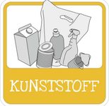SafetyMarking® Hinweisschild Mülltrennung "Kunststoff" 10 x 10 cm