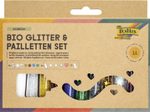 folia Glitzerpulver Bio Glitter & Pailletten-Set, farbsortiert