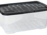 cep Curve Aufbewahrungsbox 39,7 x 60,0 x 25,2 cm glasklar