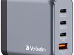 verbatim 200W USB-A, 3x USB-C GaN Ladegerät, grau