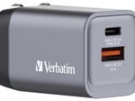 verbatim 35W USB-A, USB-C GaN Ladegerät, grau