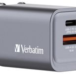 verbatim 35W USB-A, USB-C GaN Ladegerät, grau